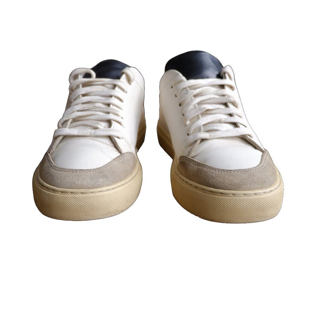 Axel Arigato White/Orange Leather Sneakers Size 8 US Mens - Picture 9 of 15